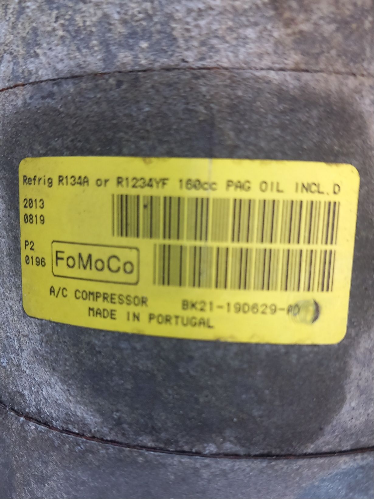 Compressor de ar condicionado Ford Transit