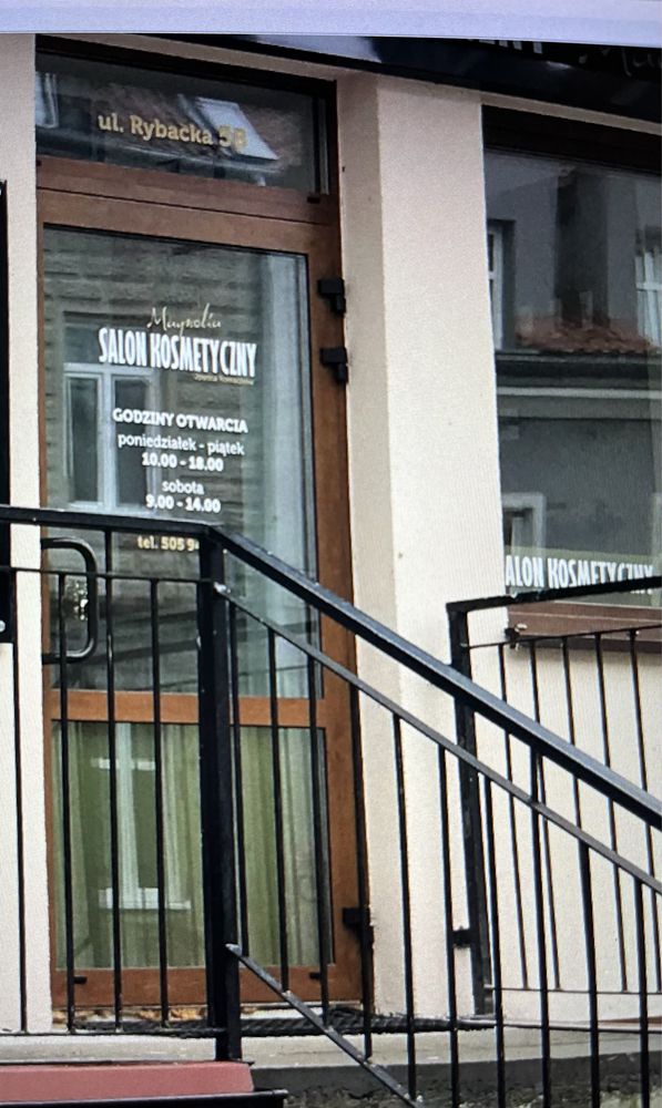 Drzwi aluminiowe przeszklone - Dąb
