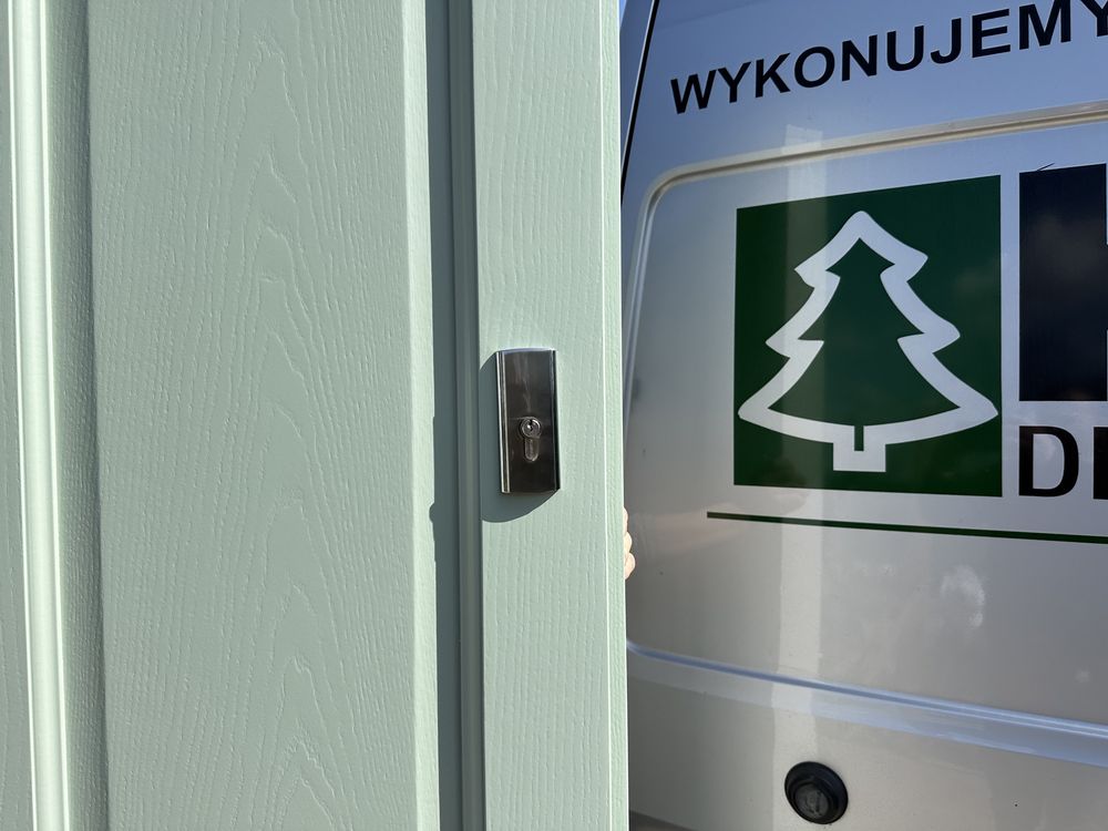 Drzwi wejściowe wewnątrzklatkowe drewniane NA WYMIAR Montaz Polska