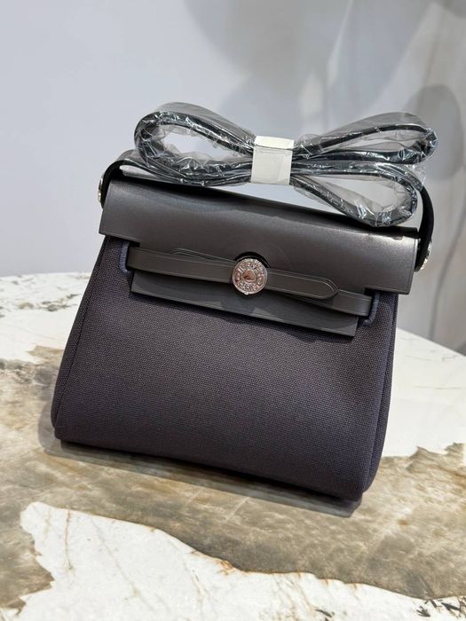 Сумка Hermes Herbag Mini люкс сіра, чорна, бордова, синя