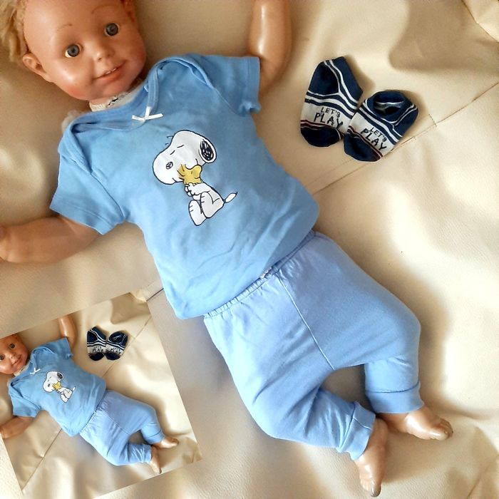 Zestaw roz 56/62 21 sztuk mega paka komplet dla chłopca wyprawka dres