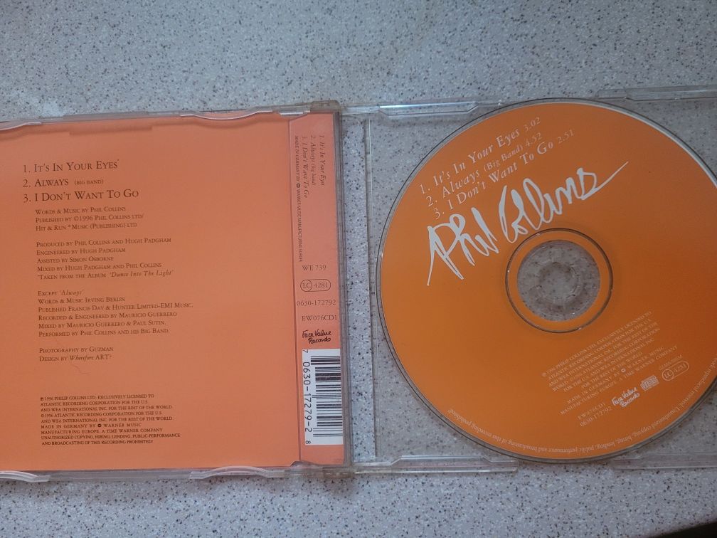 Maxi CD Phil Collins It's In Your Eyes 1996 Warner