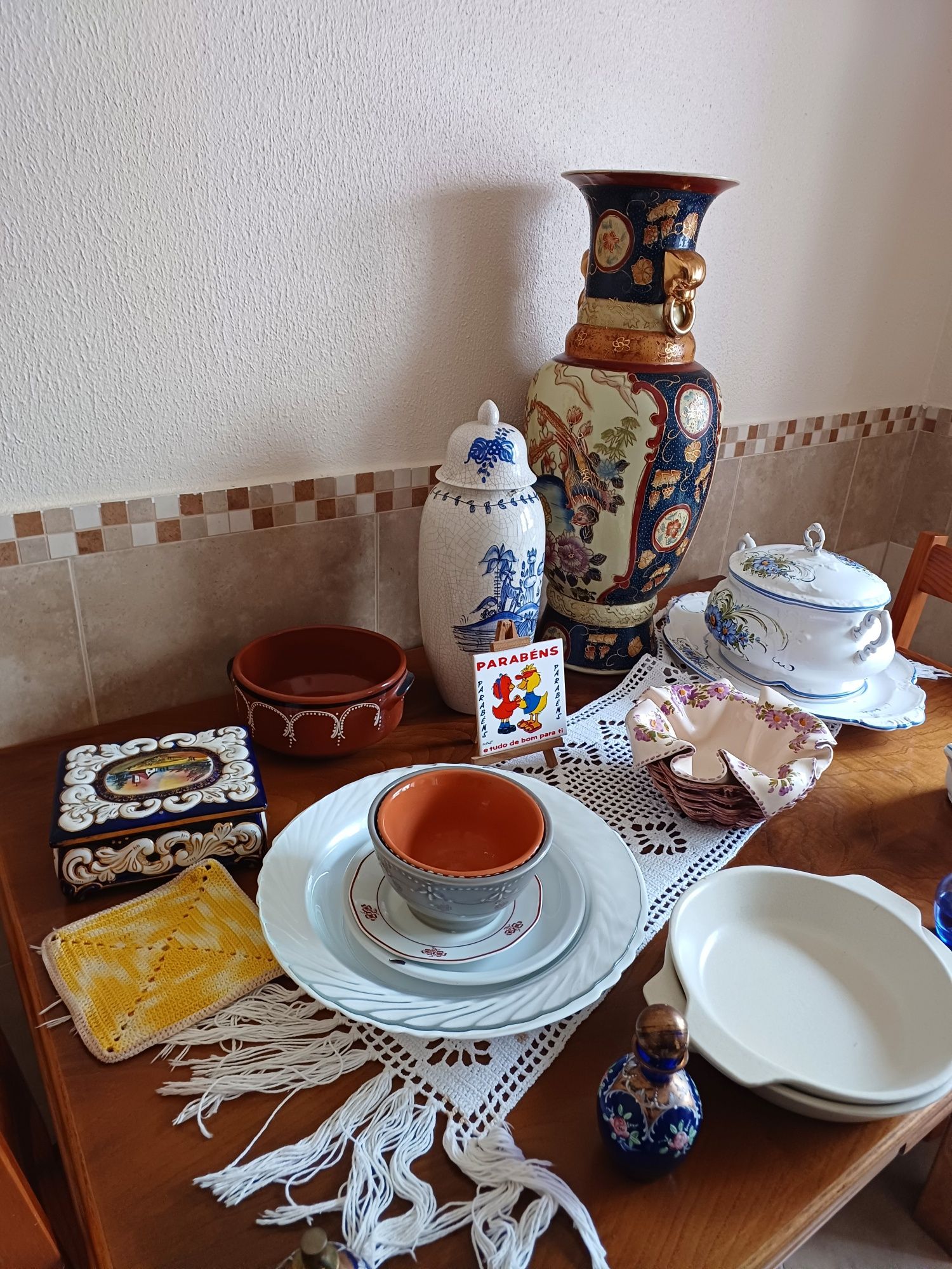 Louças varias , decoração e cozinha