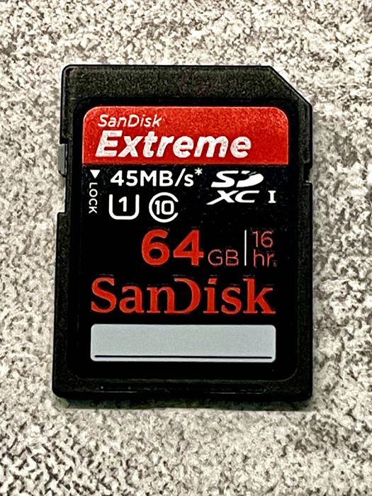 Карта пам'яті SanDisk Extreme SDXC 64GB C10 флешка якНОВА Original USA