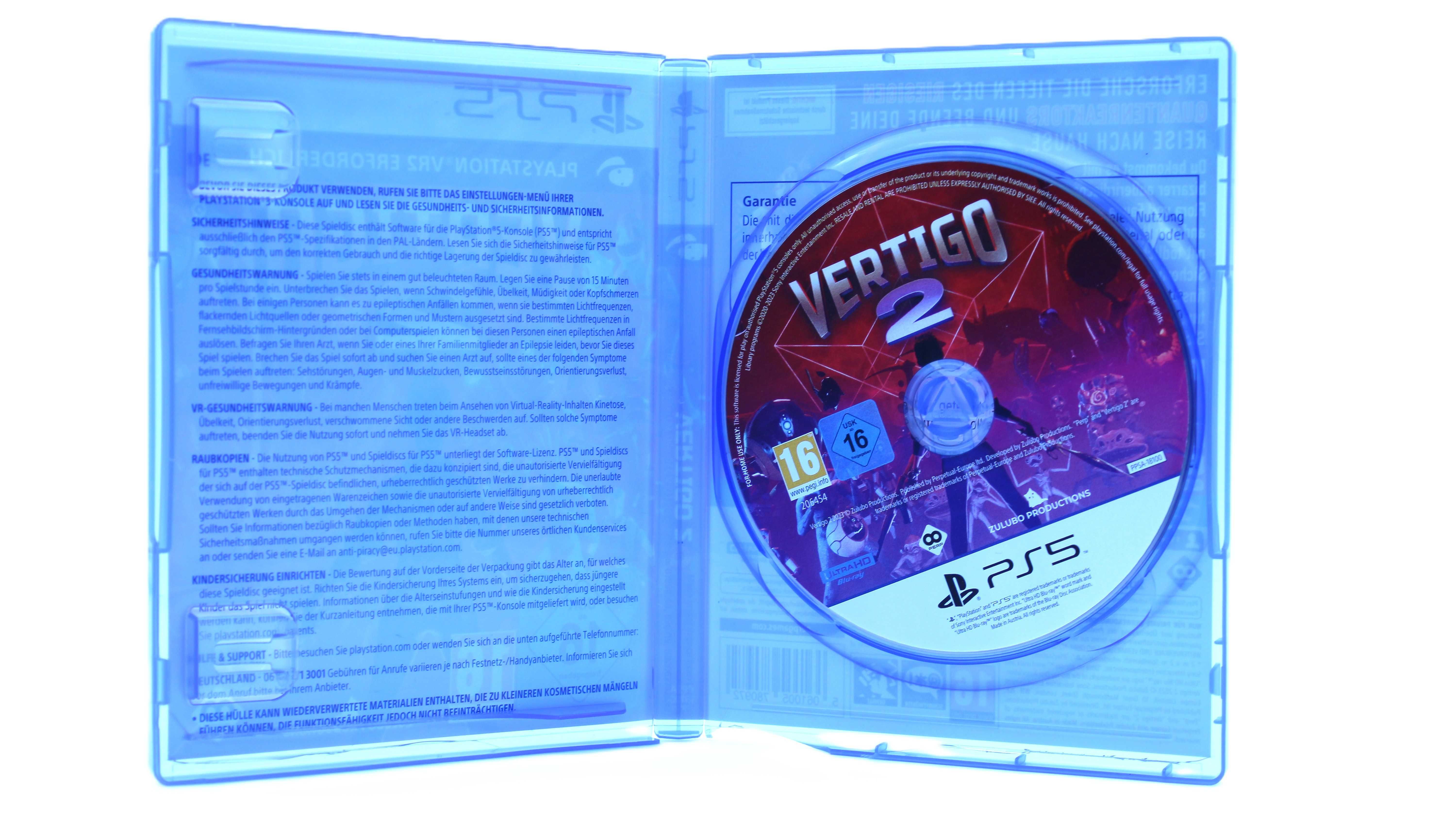Vertigo 2 VR2 Sony PlayStation 5