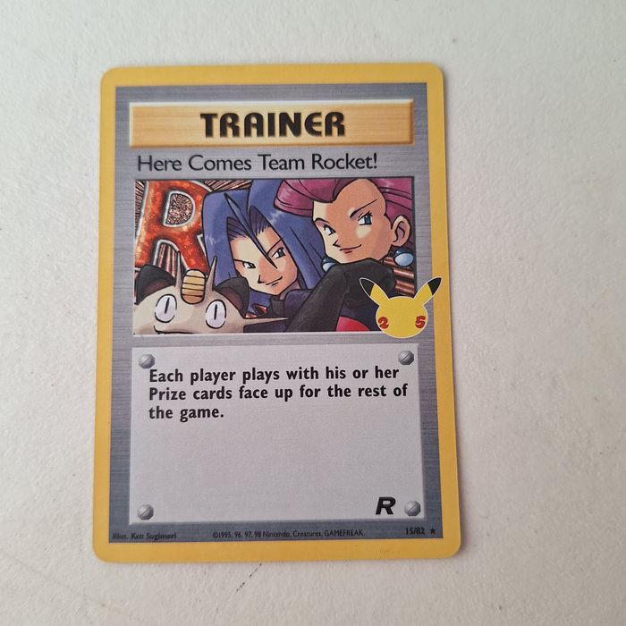 Karta pokemon trainer here comes team rocket