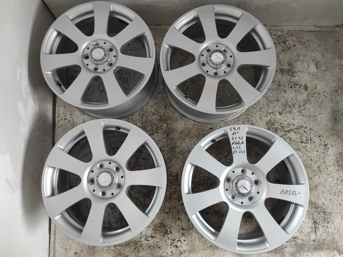 531 Felgi aluminiowe ORYGINAŁ MERCEDES R 17 5x112  Bardzo Ładne