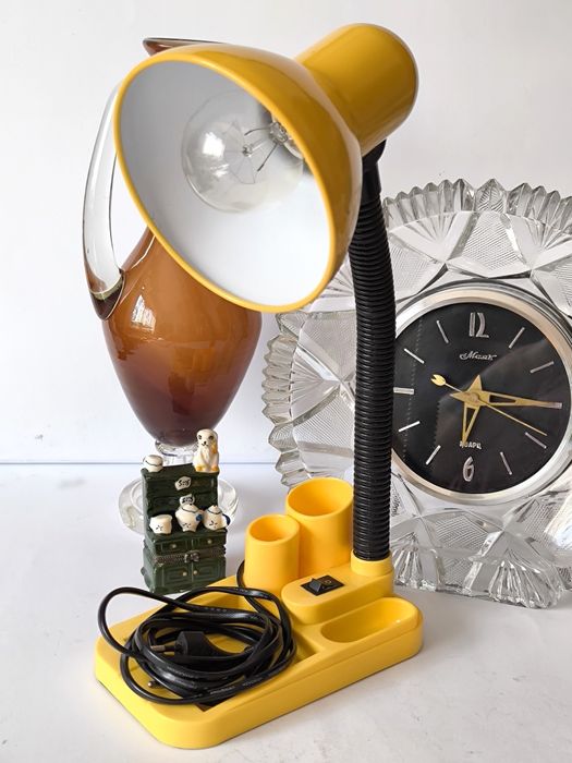 Lampa biurkowa piękna stara PRL