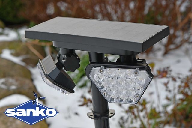 NOWOŚĆ !!! Lampa solarna LED GL0504 (2x4W) z czujnikiem ruchu