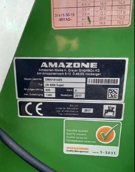 Amazone D9-4000 Super