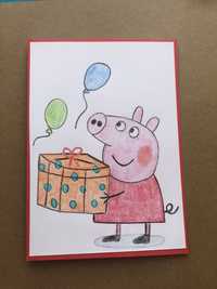 Kartka na urodziny Świnka Peppa