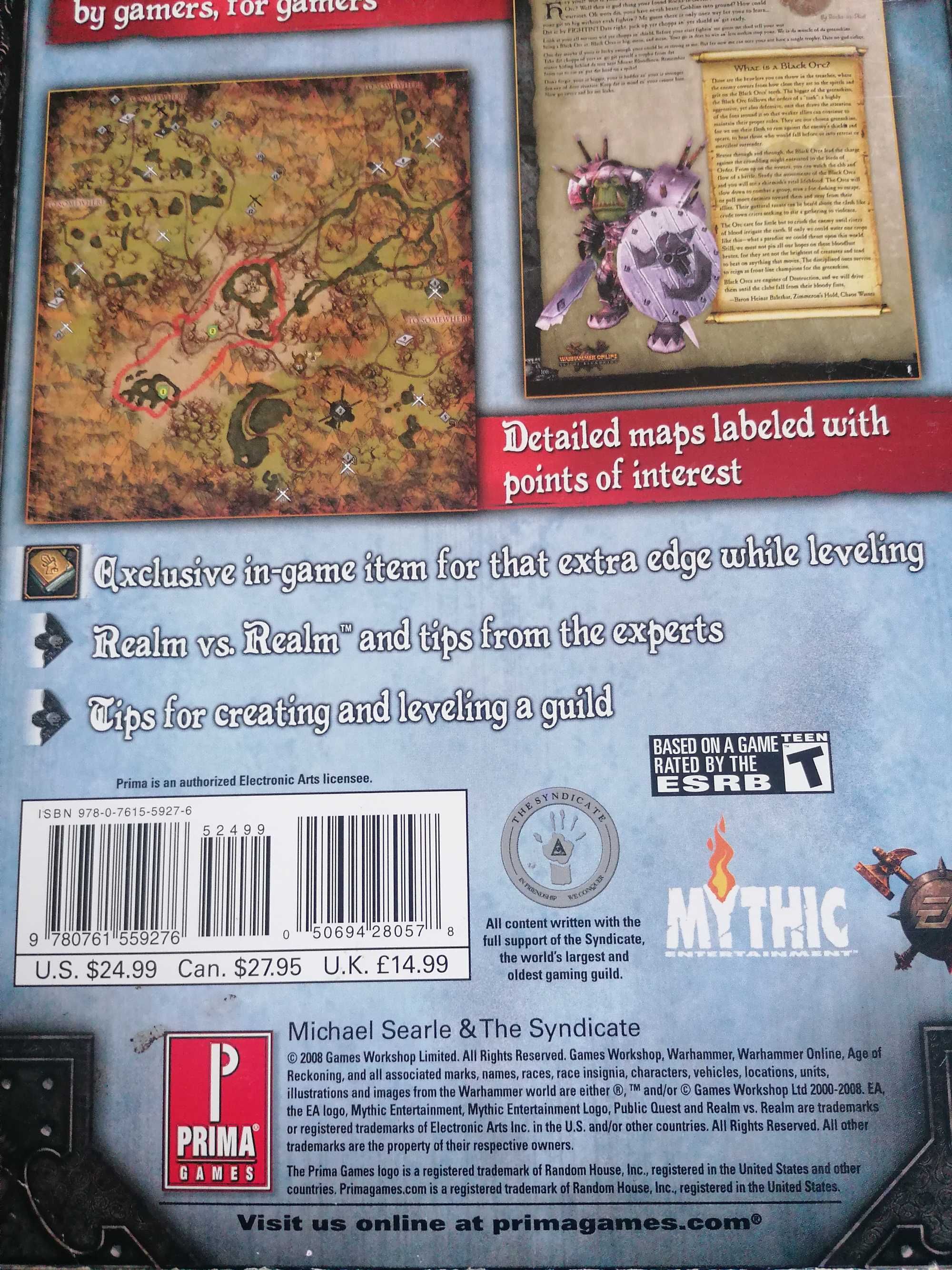 Official Game Guide Warhammer Online Age of Reckoning
