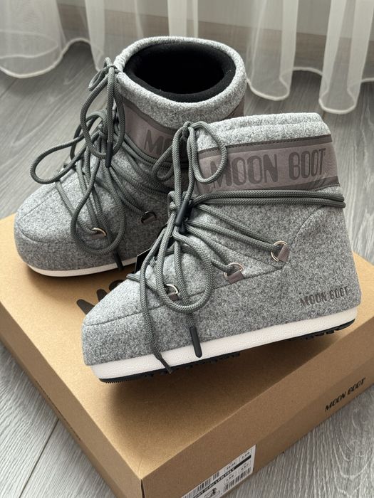 Мунбуты Moon Boot MB Icon Low grey снегоходы (NEW IN BOX)