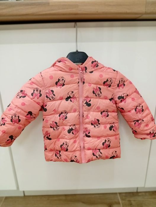 Różowa kurteczka Minnie Mouse z uszkami