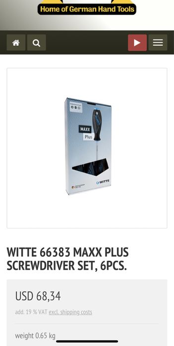 Conjunto Chaves WITTE - Uso profissional