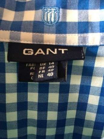 Camisa xadrez azul Gant (40) [ULTIMO PREÇO]