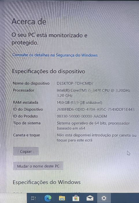 Computador I5 com windows 10