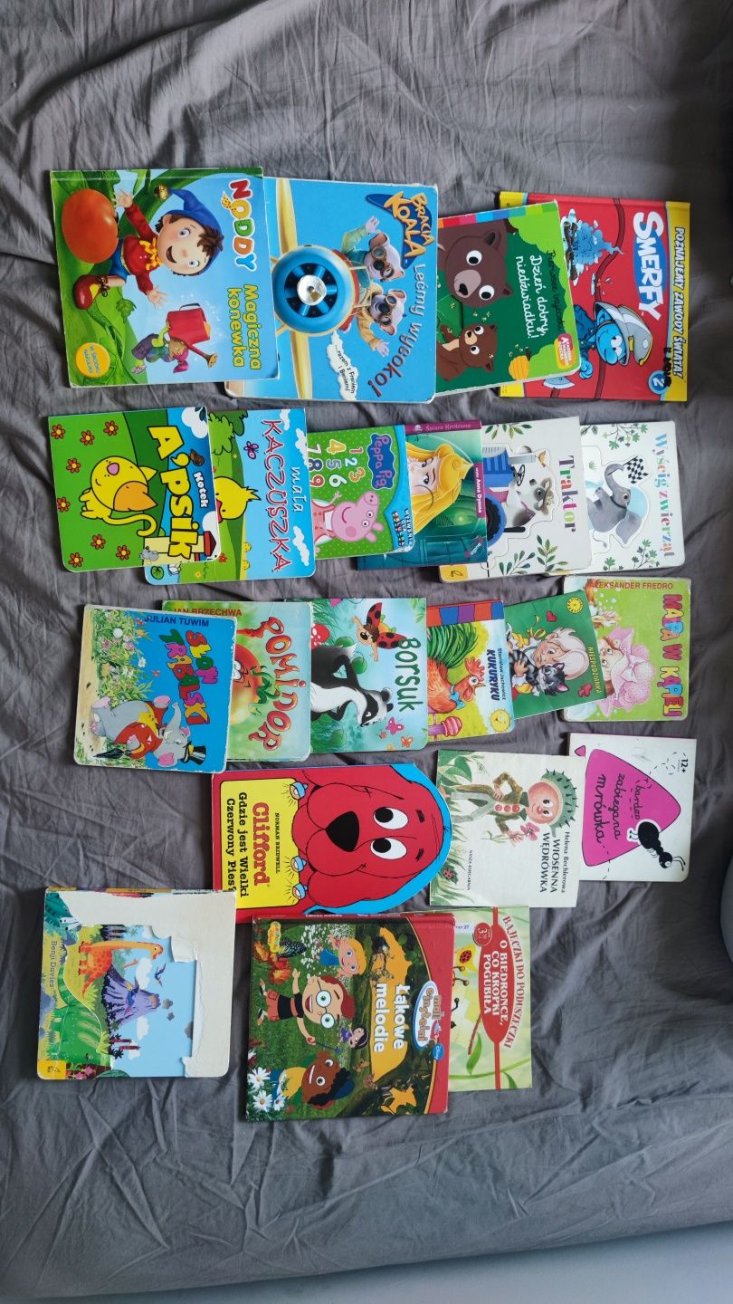 Książki książeczki (22) dla dzieci 0-3 lata