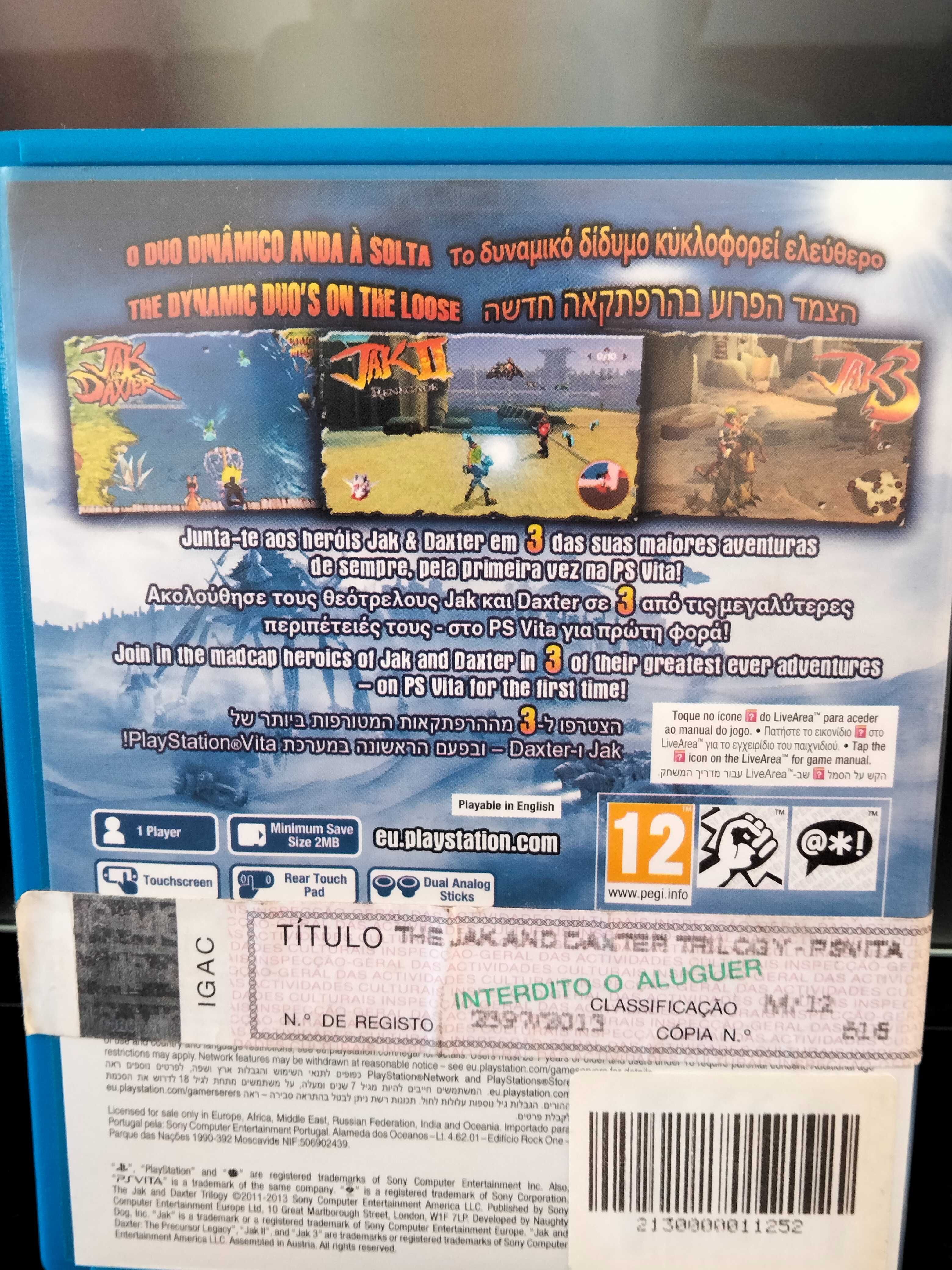 Jak & Daxter Trilogy – PS Vita – PAL – Completo