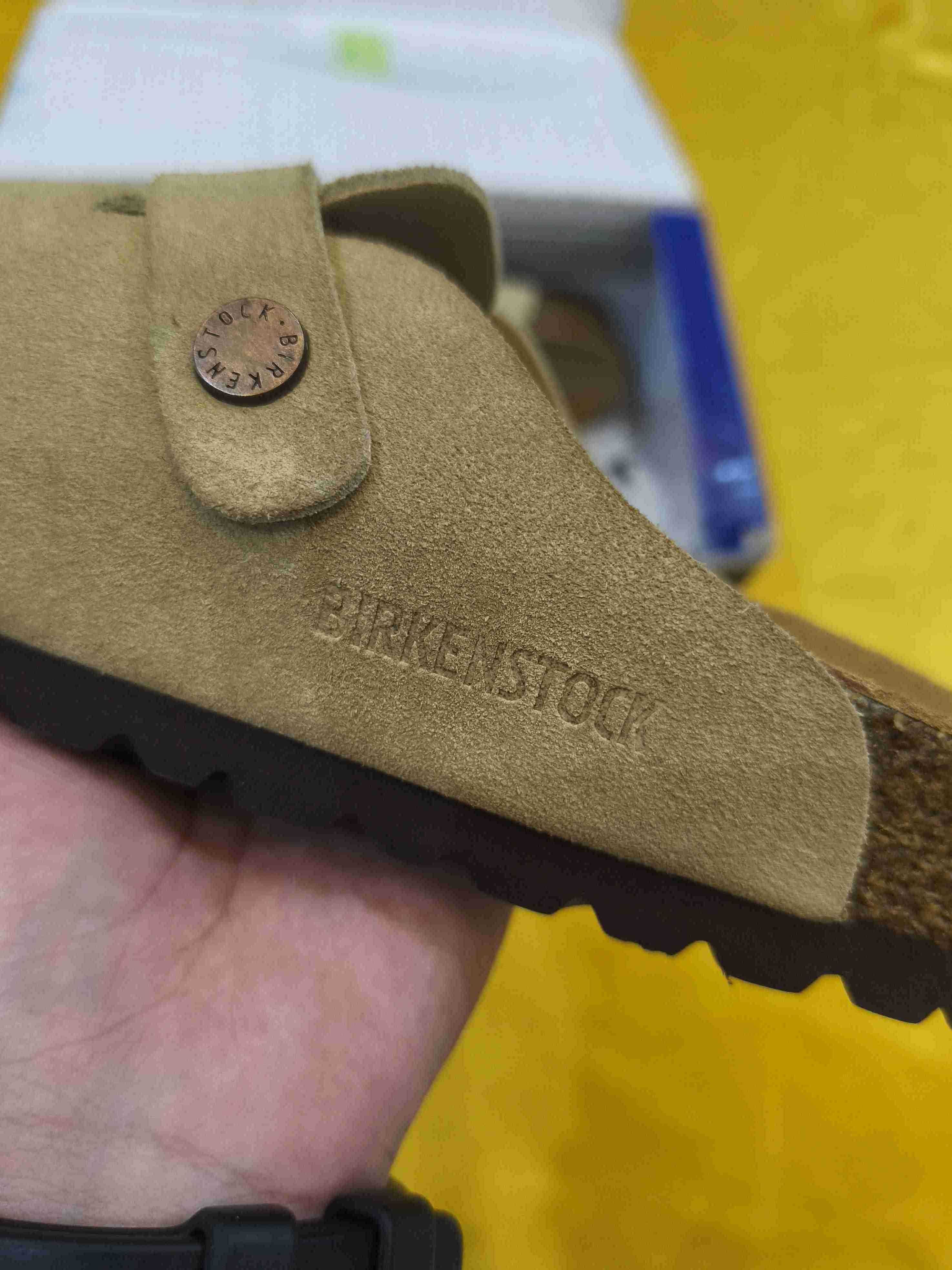 Birkenstock, damskie beżowe kapcie, rozmiar 43