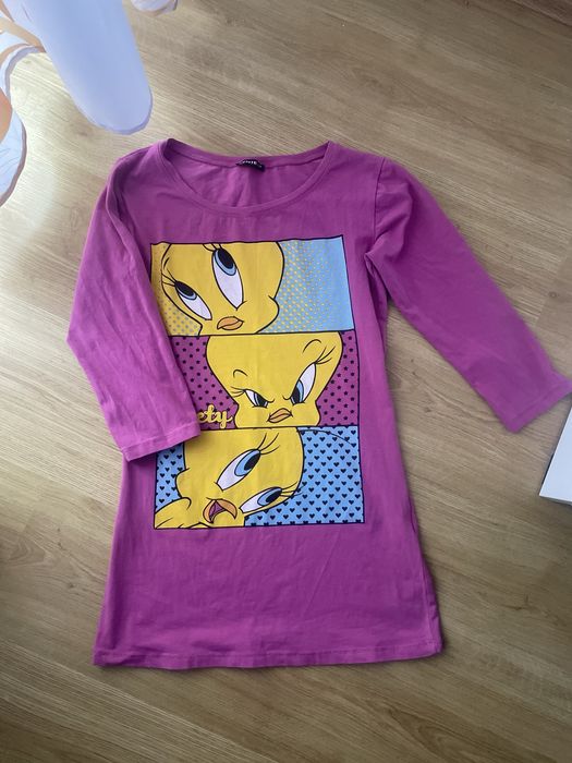 Bluzka tunika rozowa xs