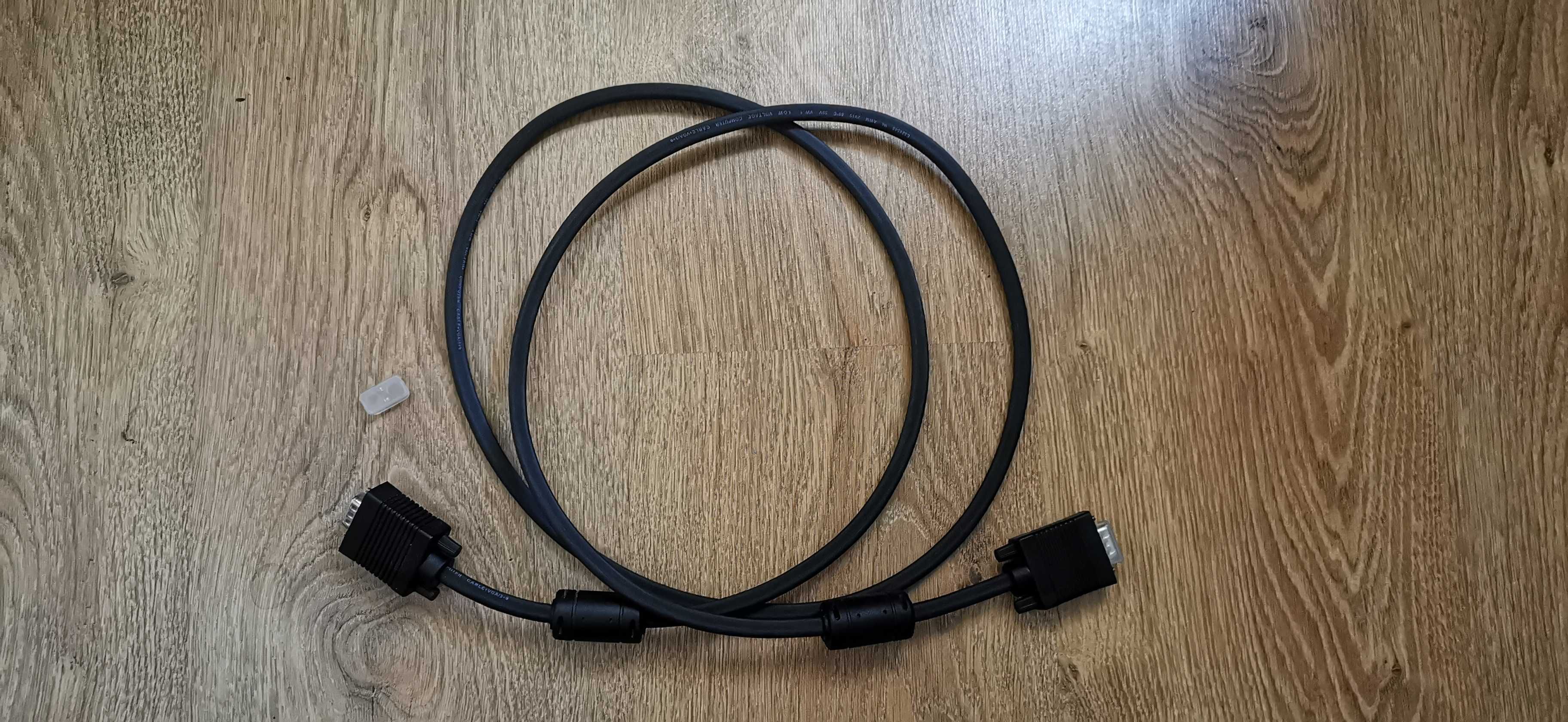 Kabel VGA-VGA, D-Sub , 1,8 metra,  czarny.