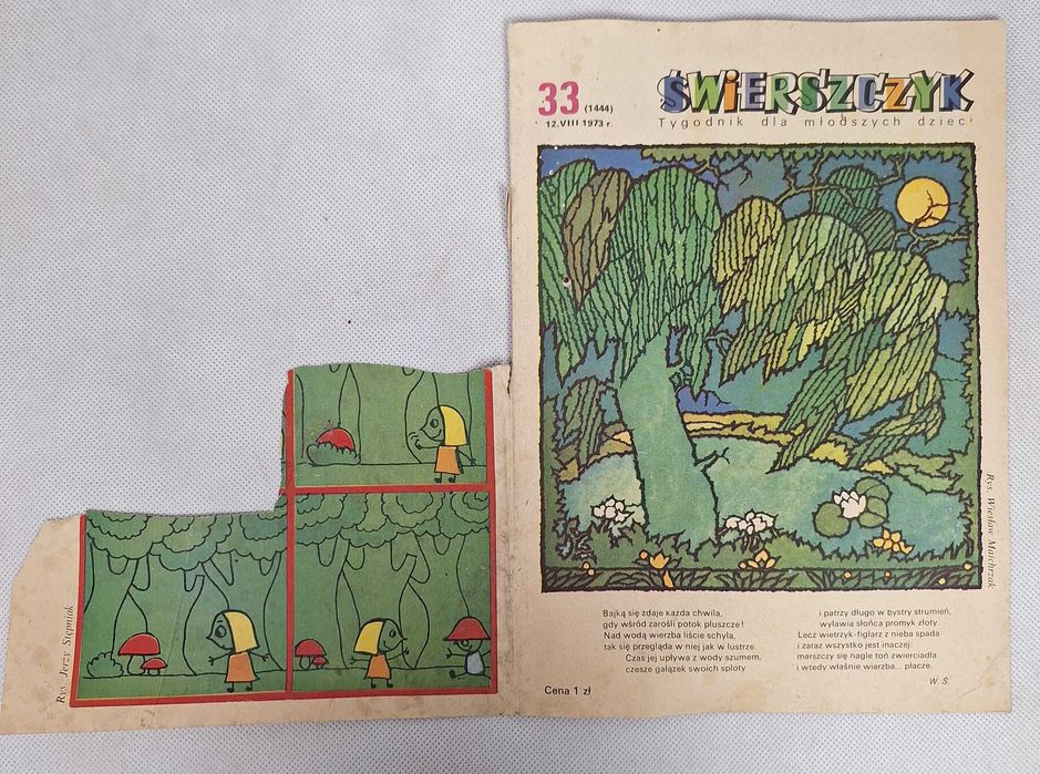 Świerszczyk Tygodnik dla młodszych dzieci Nr 33 (1444) 12 VIII 1973