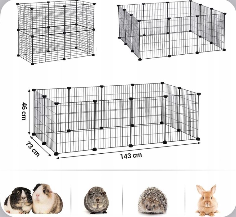 Металевий манеж для тварин