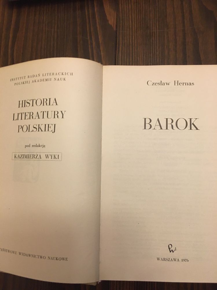 Literatura Polska Barok - Czeslaw Hernas