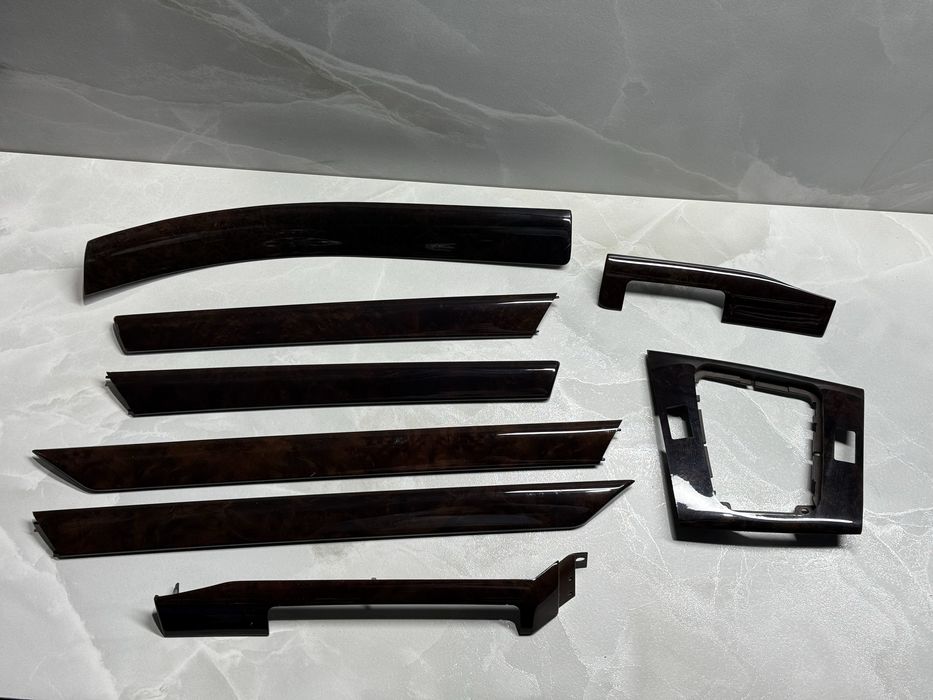 BMW E46 Декор Салону Дерево 2 склопідйомники Темне дерево декор салона