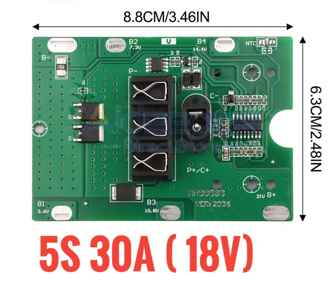 Bms 1s, 2s,3s,4s,5s,6s,10s DALY 24,36,42v.плата makita