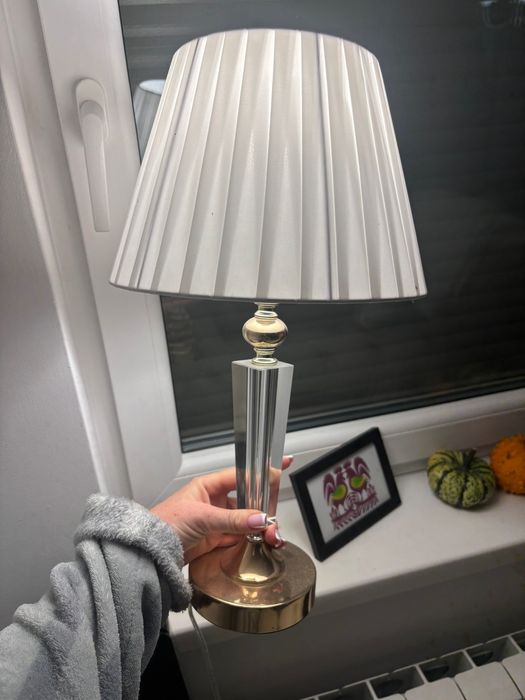 Lampa stołowa glamour złota home&you