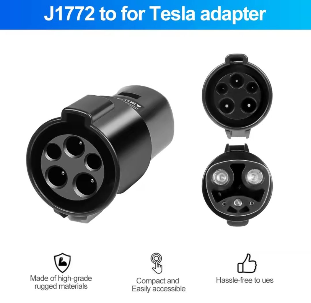 Адаптер-перехідник Type1 (J1772) для TESLA з США 80A
