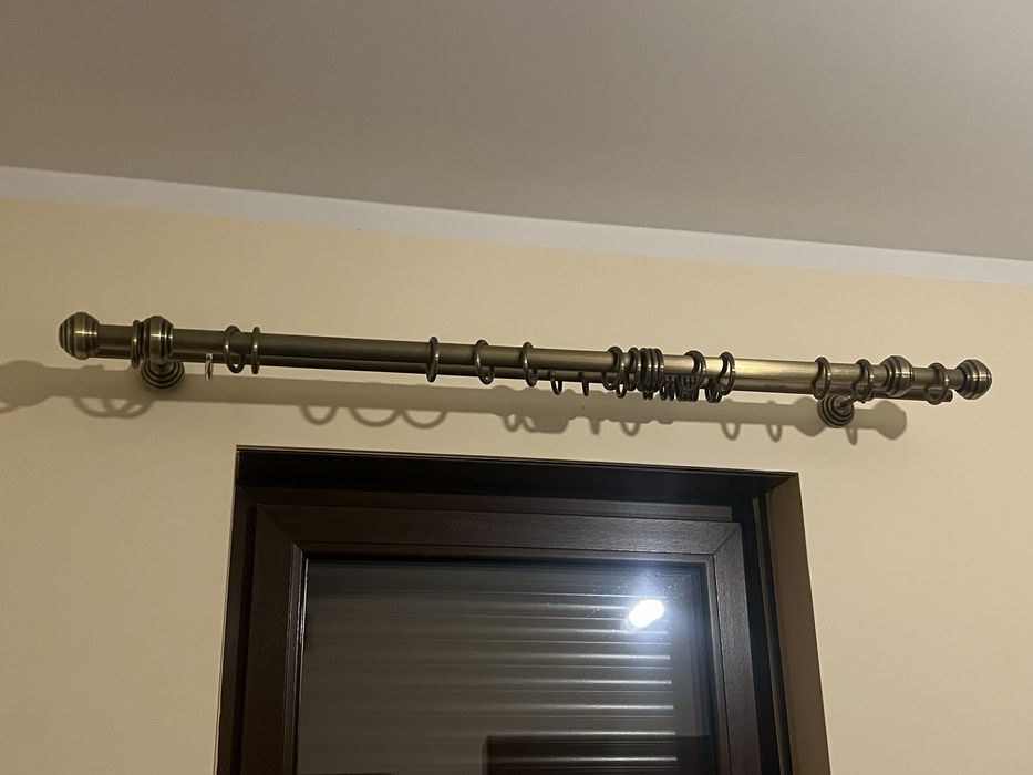 Karnisz karnisze mosiężne grube - 170cm i 120cm