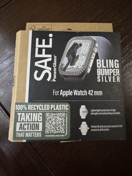 Etui ramka Apple watch series 10/11 42mm srebrny