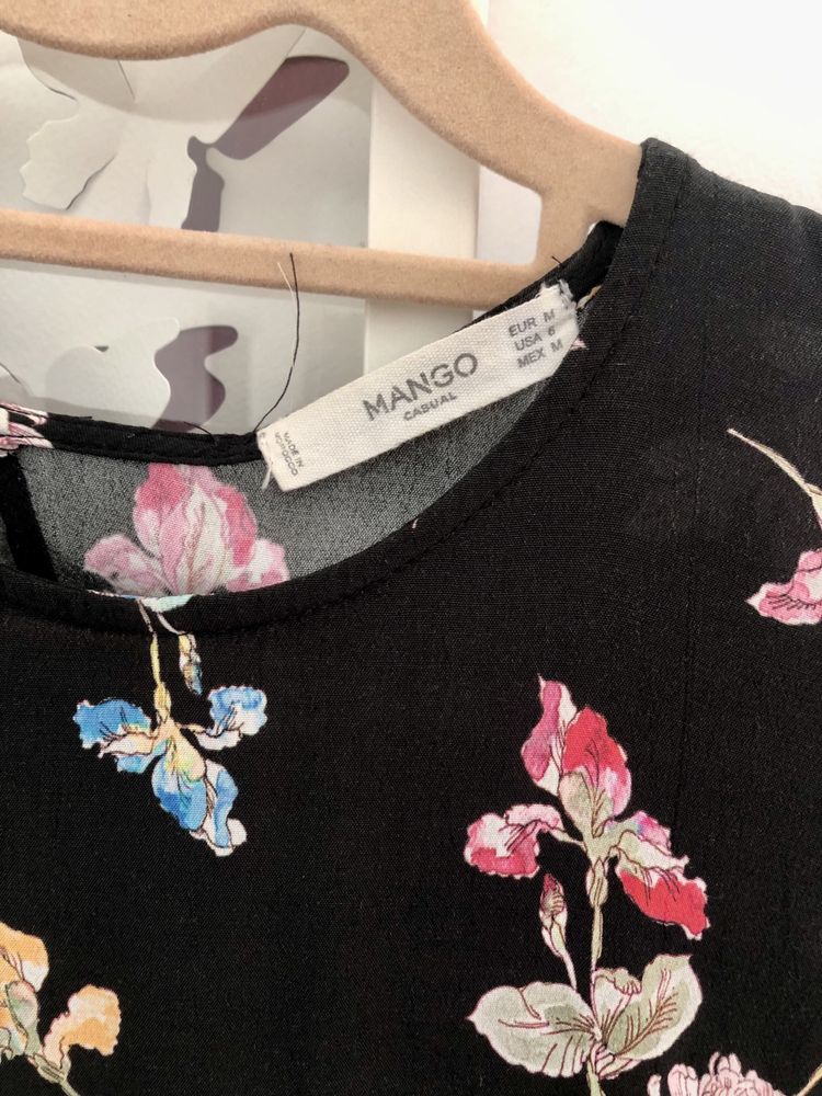 Vestido preto Mango