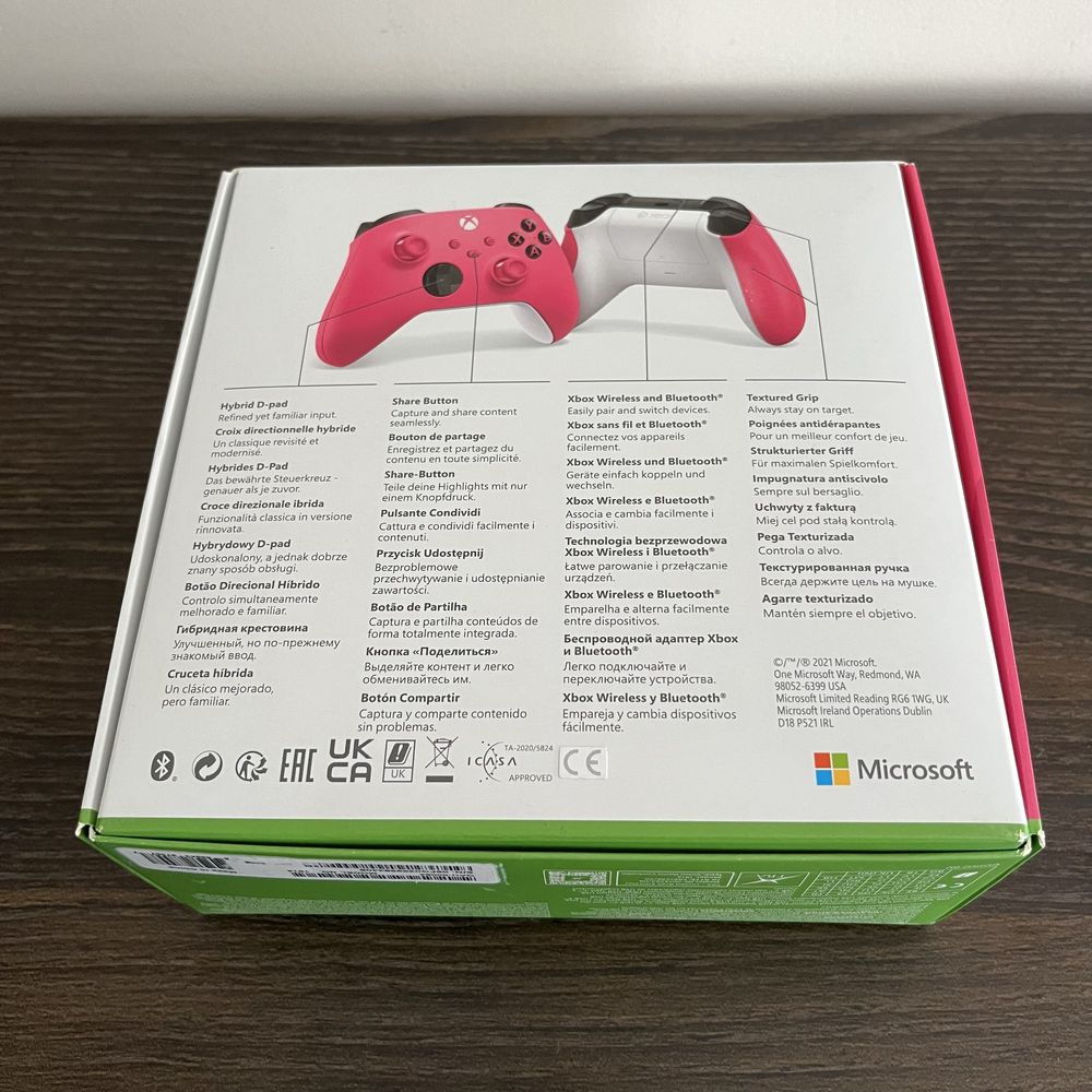 Nowy kontroler Xbox Series X|S Deep Pink (różowy) Windows Android IOS