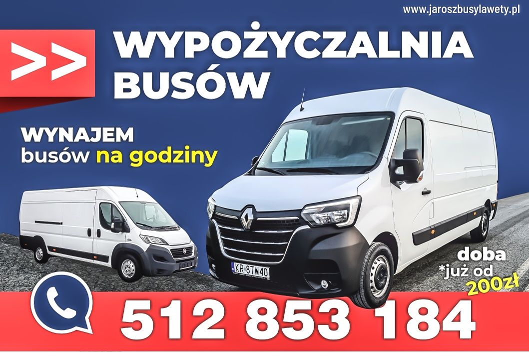Wypożyczalnia samochodów wynajem busy dostawcze Bochnia Brzesko Kraków