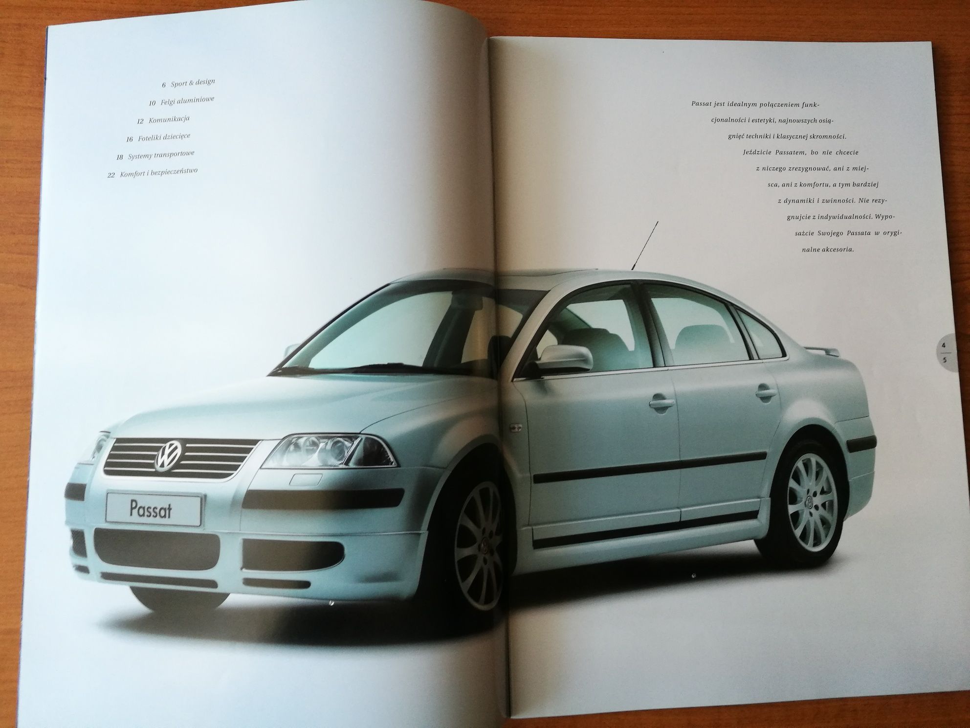 Prospekt akcesoria VW Passat B5 edycja polska