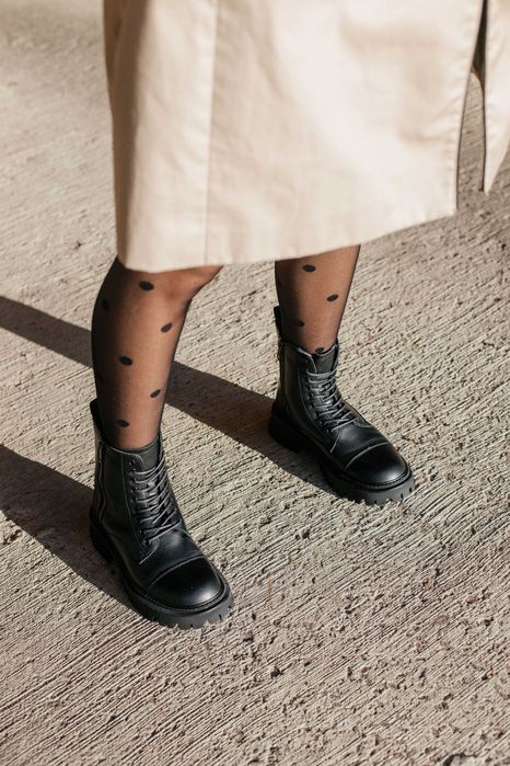 Черевики зимові жіночі (Матова шкіра, 9люверсів)|(23.0;23.5;24.0;24.5)