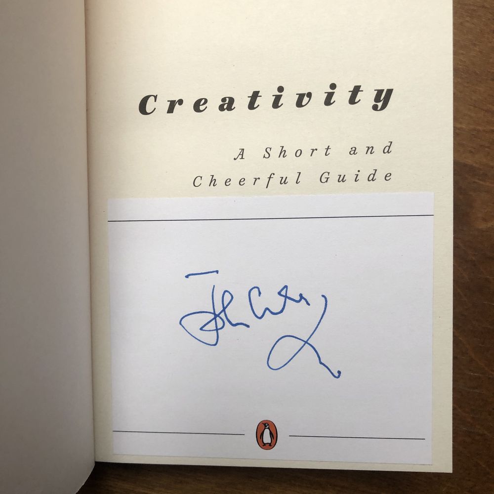 John Cleese - Creativity: A Short and Cheerful Guide AUTOGRAF