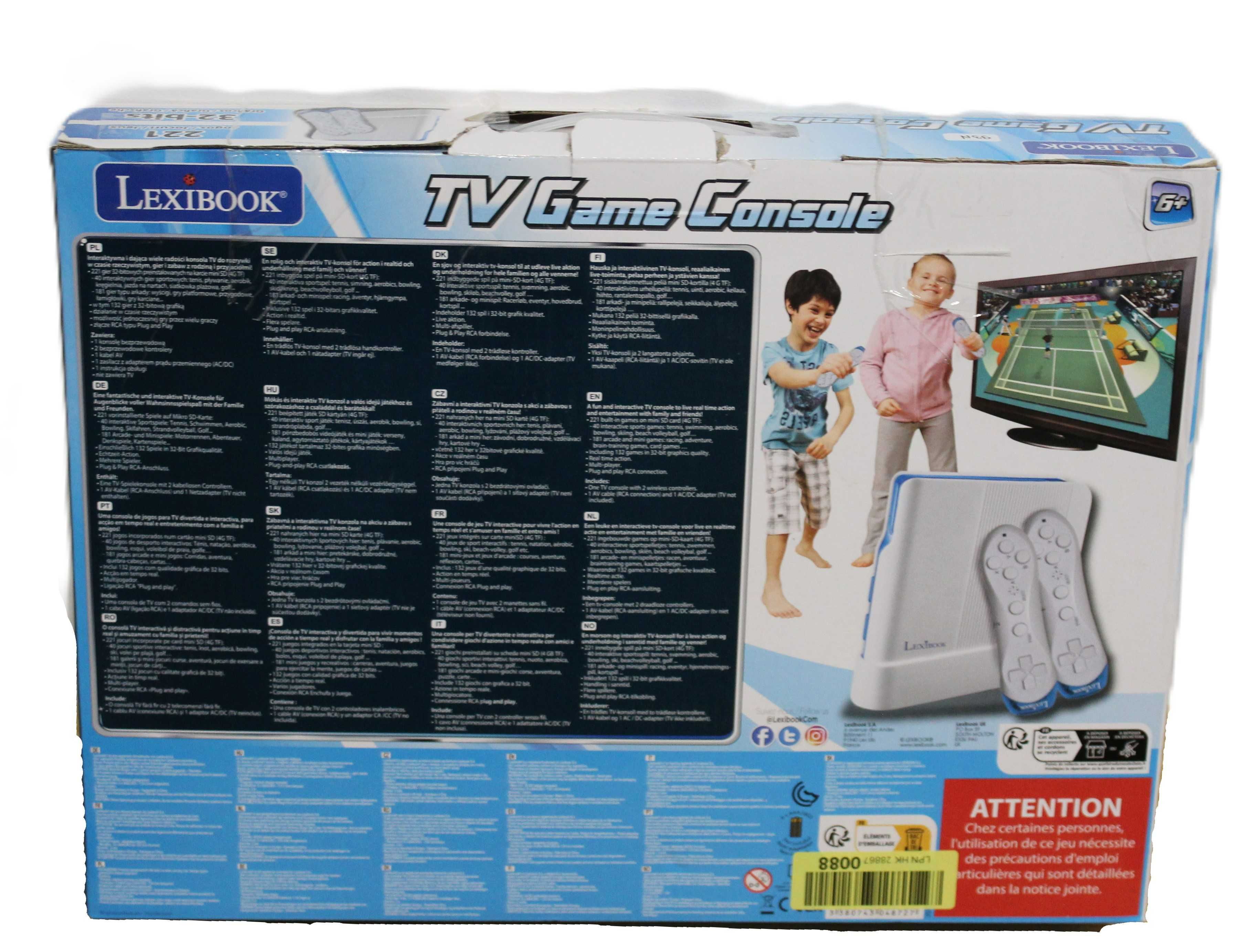 Konsola Lexibook JG7425 TV Game Console 221-IN-1