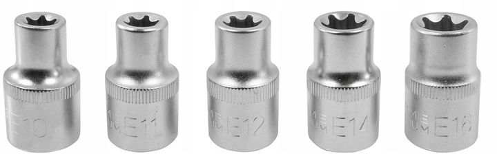 Klucze Nasadowe Torx E10-24 Nasadki Zestaw Kluczy Nasadowych Nasadek 9