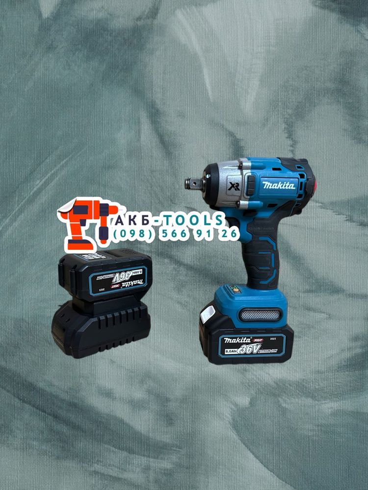Акумуляторний Гайковерт Makita DTW650BL з набором розходніка 650Nm 36V