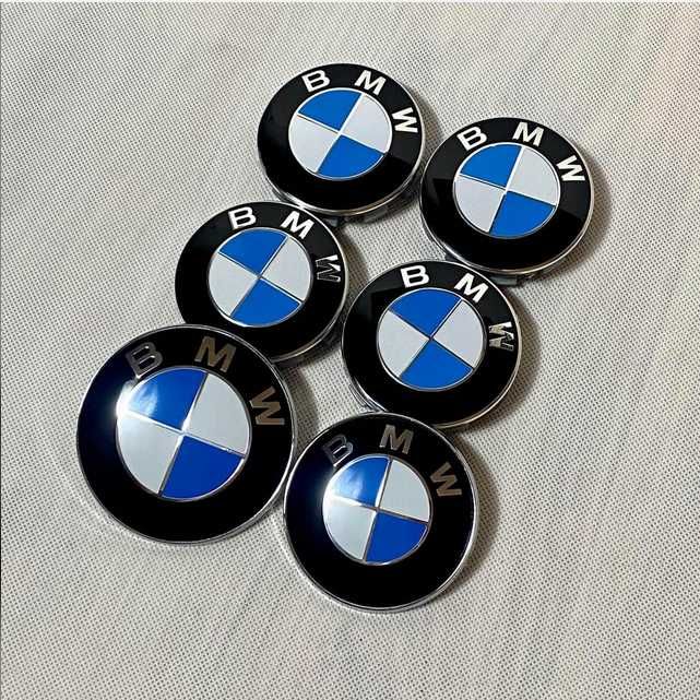 BMW Emblematy Przód Tył Dekielki Kapsle E36 E46 E39 E60 E90 E91