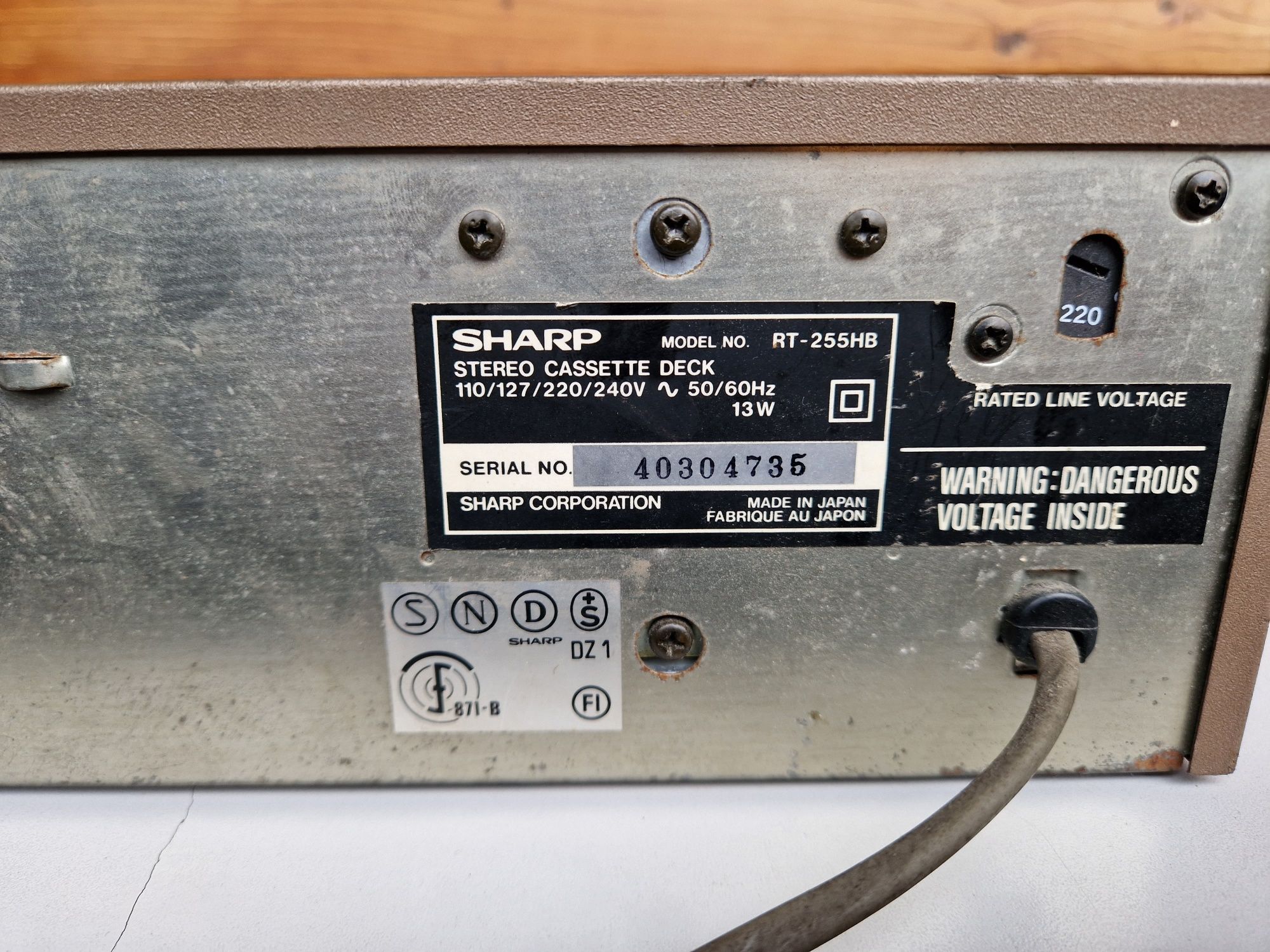 Magnetofon Sharp RT-255 HB