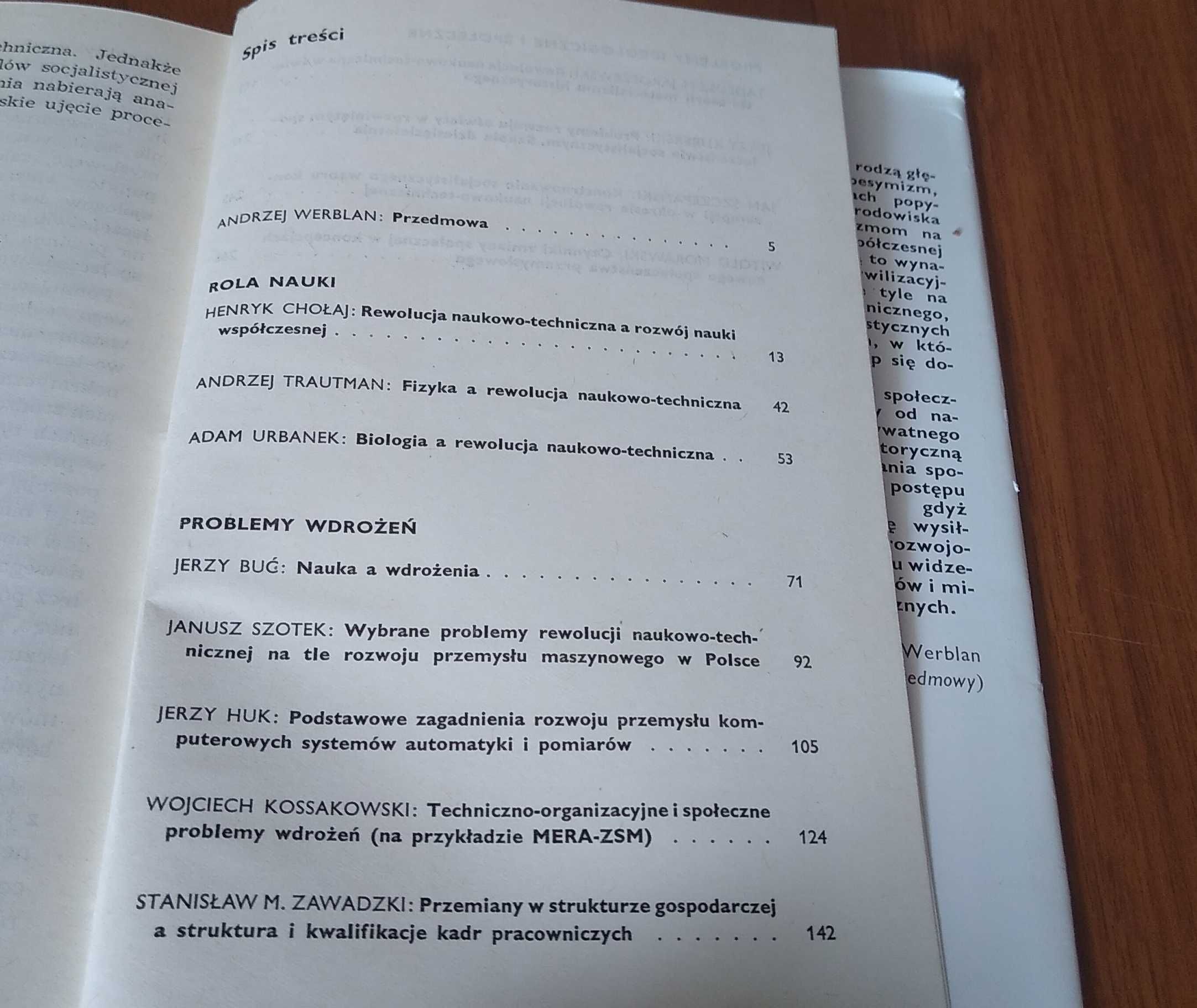 Rewolucja naukowo-techniczna w warunkach socjalizmu Werblan