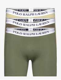 bokserki męskie, Polo Ralph Lauren, 3pack, zielony/oliwkowy, roz. M