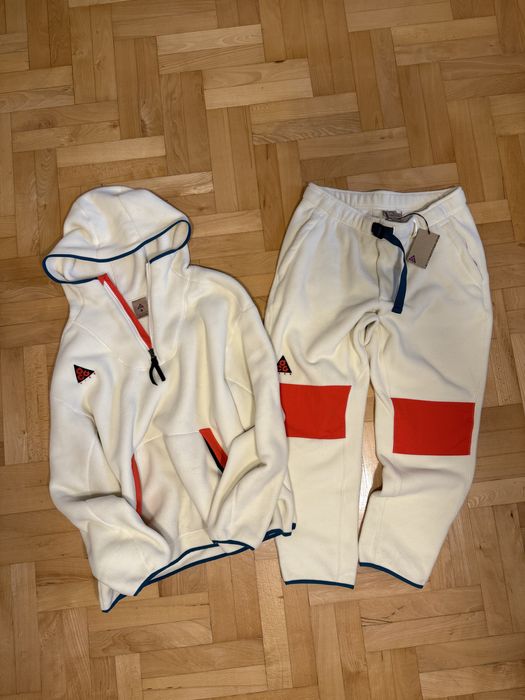 komplet nike acg sherpa fleece spodnie plus bluza kurtka xl arcteryx