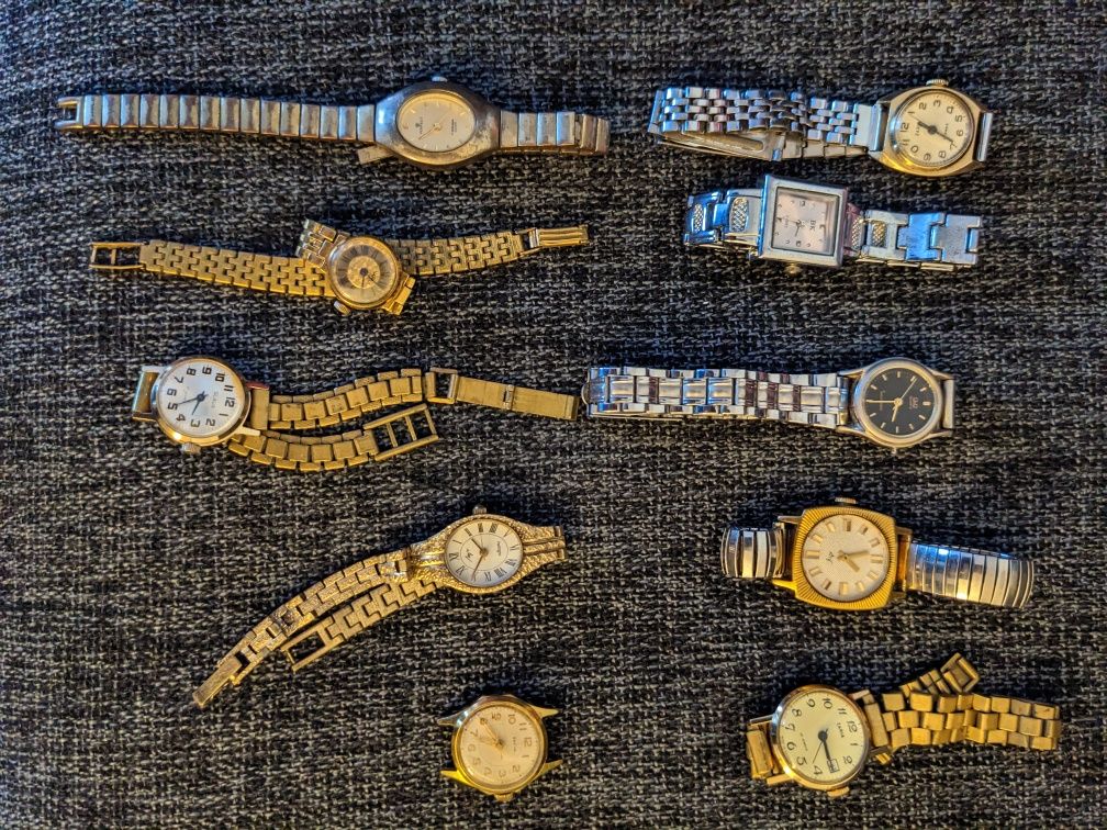 Zestaw 16 zegarków damskich i męskich